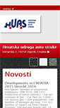 Mobile Screenshot of huas.hr